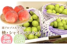 南アルプス天空舎の桃とシャインマスカット ALPAB118