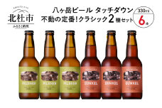 「八ヶ岳ビール タッチダウン」 クラシックセット330ml×6本セット 地ビール クラフトビール 飲み比べ 2種 330ml×6本 八ヶ岳ビールタッチダウン 「ピルスナー」 「デュンケル」 萌木の村 ROCK プレゼント ギフト 贈り物 贈答 家飲み 酒 ビール セット 山梨県 北杜市 清里 ロック 母の日 父の日