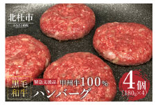 【緊急支援品】甲州牛100%ハンバーグ　180g×4ヶ 〈山梨県北杜市産黒毛和牛〉【緊急支援品】 甲州牛100％ハンバーグ  山梨県 北杜市産 180g×4ヶ入 送料無料