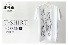 HORSE T-SHIRT【Lサイズ／WHITE】