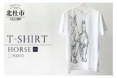 HORSE T-SHIRT【XLサイズ／WHITE】