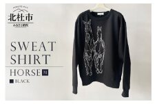 HORSE SWEATSHIRT【Mサイズ／BLACK】
