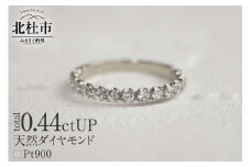 PT900 0.44ctUP 天然ダイヤモンド　ハーフエタニティリング リング ダイヤモンド 指輪 アクセサリー Pt900 0.44ctUP 天然ダイヤモンド ハーフエタニティリング 鑑別書付 保証書付 ジュエリーケース付 プレゼント
