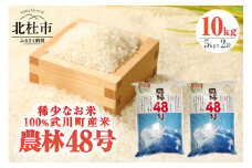 【令和6年度米】山梨最大の米処　北杜市武川町産　幻の米　農林48号5kg×2袋 米 令和6年度米 農林48号 計10kg 幻の米 北杜市 武川町産 粘り 甘味 冷めても美味しい 山梨最大の米処