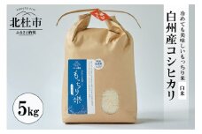 【令和6年度新米】白州産コシヒカリ　天日干し米　5キロ