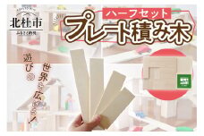 遊びの世界が広がる積み木！プレート積み木ハーフセット