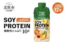 カゴメ 野菜生活100 Smoothie SOY PROTEIN バナナmix 330ml 12本入　カゴメ 野菜生活100 12本 330ml 紙パック スムージー プロテイン 大豆 SOY バナナ mix ジュース 野菜ジュース ビタミンC 健康志向 植物性たんぱく KAGOME kagome 飲料