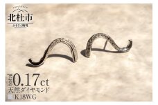K18 DRIP ダイヤモンド　ピアス【K18WG】 ピアス ダイヤ アクセサリー ジュエリー レディース ホワイトゴールド WG K18 ダイヤモンド 鑑別書付 保証書付 ジュエリーケース付 ギフト プレゼント 贈り物  【北杜市20周年記念返礼品】