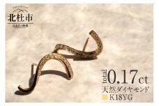 K18 DRIP ダイヤモンド　ピアス【K18YG】ピアス ダイヤ アクセサリー ジュエリー レディース イエローゴールド YG K18 ダイヤモンド 鑑別書付 保証書付 ジュエリーケース付 ギフト プレゼント 贈り物  【北杜市20周年記念返礼品】