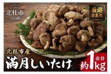 『満月しいたけ』菌床乾燥しいたけ　1kg 厳選最高級 しいたけ 1kg 満月しいたけ 菌床しいたけ 乾燥しいたけ 厳選 高級 椎茸 きのこ 肉厚 ジューシー 新鮮 農薬不使用 有機椎茸 山梨県産 北杜市産