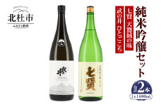 七賢 【天鵞絨(ビロード)の味　純米吟醸】＆武の井 【純米吟醸　ひとごこち】純米吟醸一升瓶セット 【七賢】 日本酒 純米吟醸 1800ml 一升瓶 2本 セット 七賢 天鵞絨(ビロード)の味 武の井 ひとごこち 酒 プレゼント ギフト 贈り物 家飲み 贈答 母の日 父の日 山梨県 北杜市