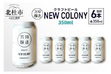 万珍醸造　クラフトビール　NEW COLONY 6本セット ビール クラフトビール 350ml 6本 6缶 セット 冷蔵 国産 セゾン酵母 ドライ 万珍醸造 酒 お酒 ビール 麦酒 アルコール 山梨県 北杜市産