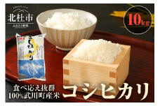 【令和7年度新米】山梨最大の米処　北杜市武川町産　コシヒカリ10kg×1袋 米 粘り 甘味 つや 食べ応え抜群