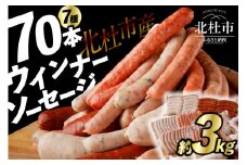 【11月発送】ウインナー・ソーセージ 業務用詰合せセット 総重量約3kg