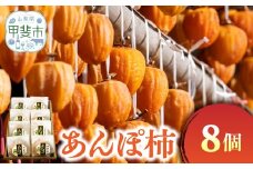 あんぽ柿 8個入り 季節限定 柿 フルーツ 果物 ドライフルーツ 干し柿 山梨 山梨県 甲斐市 AV-7