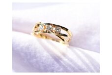 K18　リング　ダイヤ　0.3ct　[山梨 ダイヤモンド アクセサリーリング]