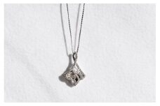 K18WG　ペンダント　ダイヤ　0.54ct　[山梨 ダイヤモンド ペンダント アクセサリー]