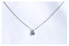 Pt900　ダイヤ　ペンダント　G/SI-2,EX　0.342ct　[山梨 ダイヤモンド ネックレス]