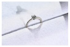 Pt900　リング　ダイヤ　F-VS2　0.507ct　0.20ct　[山梨 ダイヤモンド リング プラチナ]