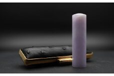 【 宝石印鑑 】ラベンダー翡翠15ｍｍ　～ そらのハンコ工房 ～　[山梨 ハンコ 印鑑 限定]