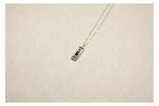 Kpe2329-2 Pt950 アミュレット　[山梨 ネックレス 宝石 ブルートパーズ アメジスト ダイヤモンド ジュエリー]