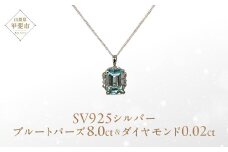 ブルートパーズ ペンダント 8ct 8カラット シルバー925 SV925 大粒 （161275） [山梨 ペンダント ネックレス ブルートパーズ シルバー ジュエリー ダイヤモンド ] 山梨県 甲斐市 BR-59