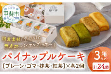 計24個 台湾パイナップルケーキ（プレーン・ゴマ・抹茶・紅茶）1箱8個入り（各味2個ずつ）3箱セット パイナップルケーキ 台湾 台湾デザート 台湾スイーツ スイーツ デザート お菓子 おかし セット プレゼント 贈り物 ギフト 無添か CK-6