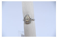 ダイヤモンドリング ダイヤモンド　1.014ct＋ 0.96ct　プラチナ　ピンクゴールド　Pt950　K18PG