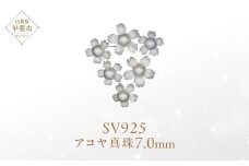 アコヤ真珠 パール ブローチ 7mm 6個付 SV925 (25400) ブローチ 真珠 シルバー アコヤ真珠 パール ジュエリー アクセサリー ジュエリー アクセサリー ジュエリー アクセサリー 山梨県 甲斐市 BR-98
