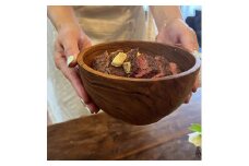 無垢　チーク材　茶碗（どんぶり）