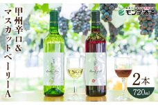 【モンデ酒造ふるさと納税】ワイン甲州辛口 ベリーA2本セット