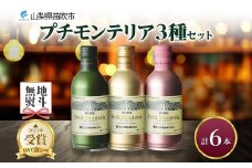プティモンテリア スパークリング ロゼ ブラン 3種 飲み比べ 6本入 モンデ酒造 177-4-038
