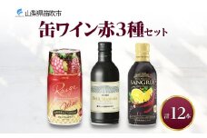 缶ワイン 赤 3種セット 12本入 モンデ酒造 177-4-039