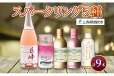 スパークリングワイン 飲み比べ 瓶1本+缶4種8本 モンデ酒造 177-4-045