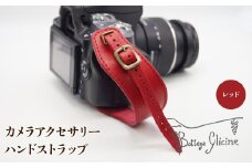 カメラアクセサリー　ハンドストラップ　レッド 172-018-RD