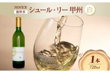 白ワイン NOVICEノヴィス シュール・リー 甲州 720ml×1本 フルボトル 辛口 日川中央葡萄酒 山梨県 笛吹市 177-7-11