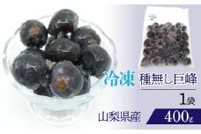 冷凍種無し巨峰（山梨県産）1袋　400g　 230-003