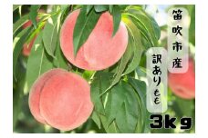 【2026年発送★先行予約】笛吹市産訳あり桃 約3kg 167-026-26y  ※東北、関東、信越、中部のみ発送