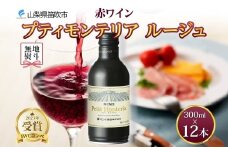 無地熨斗 プティモンテリア ルージュ 300ml 12本入 モンデ酒造 缶ワイン 赤ワイン 赤 ワイン 果実酒 酒 お酒 やや重口 ぶどう 贈り物 贈答用 ギフト プレゼント 晩酌 宅飲み 家飲み チリ産 送料無料 山梨県 笛吹市 177-4-107-noshi