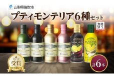 無地熨斗 プティモンテリア スパークリング ロゼ 6種 飲み比べ 6本入 モンデ酒造 缶ワイン 赤 白 ロゼ 酒 お酒 贈答 ギフト 晩酌 宅飲み 家飲み キャンプ BBQ バーベキュー パーティー アウトドア 送料無料 山梨県 笛吹市 177-4-123-noshi