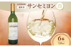 白ワイン Liaison リエゾン サンセミヨン 720ml×6本 フルボトル 辛口 甲州 シャルドネ ワイン 白 お酒 送料無料 日川中央葡萄酒 山梨県 笛吹市 177-7-25