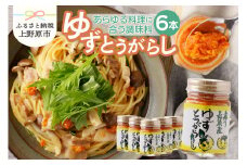 山梨県上野原市産 手作りゆずとうがらし 75g×6本