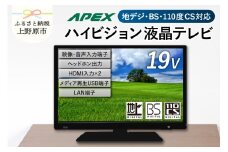 テレビ 19型 ダイコーアペックス ハイビジョンTV 液晶テレビ (AS19BTM) セカンドテレビ 子ども用 寝室用 ハイビジョン 壁掛け可能 VESA対応 日本製 国内生産 家電 電化製品 19インチ 法人用にもおすすめ ホテル 学校 病院 デジタルサイネージ 地デジ BS CS 送料無料 上野原市