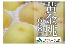 JAフルーツ山梨 甲州市産黄金桃 6～8玉【80】【2025年発送】B-103【黄金桃 桃 もも モモ 令和7年発送 期間限定 山梨県産 甲州市 フルーツ 果物】