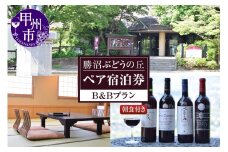 勝沼ぶどうの丘ペア宿泊券（B&Bプラン）（KBO）J-1301