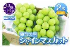 葡萄の里 シャインマスカット 2房（1kg以上）【2025年発送】（HK）B12-440【シャインマスカット 葡萄 ぶどう ブドウ 令和7年発送 期間限定 山梨県産 甲州市 フルーツ 果物】