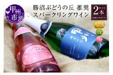 勝沼ぶどうの丘推奨 スパークリングワイン 白&ロゼ ２本セット（KBO）B2-643【ワイン スパークリングワイン 白ワイン ロゼワイン 甲州市 山梨県】