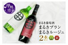 まるき葡萄酒まるきブランとまるきルージュ２本セット(MG)　B-691 【ワイン まるき葡萄酒 赤ワイン 白ワイン 甲州市 山梨県】