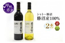 シャトー勝沼が贈る『勝沼産100％』赤白ワイン2本セット（MG）B18-650