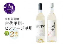 大和葡萄酒が贈る『古代甲州』『ビンテージ甲州』飲み比べ2本セット（MG） B13-650